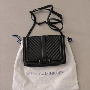 Rebecca Minkoff Love Chevron Quilt small crossbody